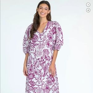 Olivia James, the Label, Georgia dress in Garden Floral Orchid